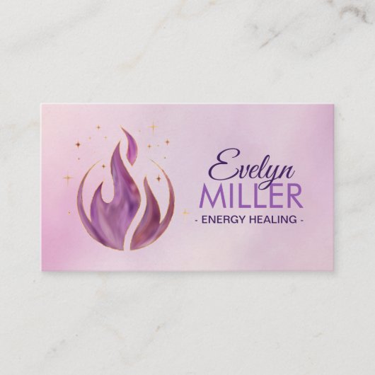Violetvlam Visitekaartje (Voorkant)