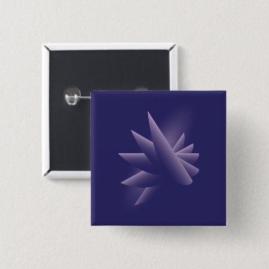 Violetvleugels Vierkante Button 5,1 Cm (Voorkant /achterkant)