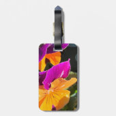 Violier bagagelabel - Oranje en Paars (Achterkant verticaal)