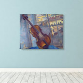 Violin, 1918 canvas afdruk (Insitu (Houten vloer))