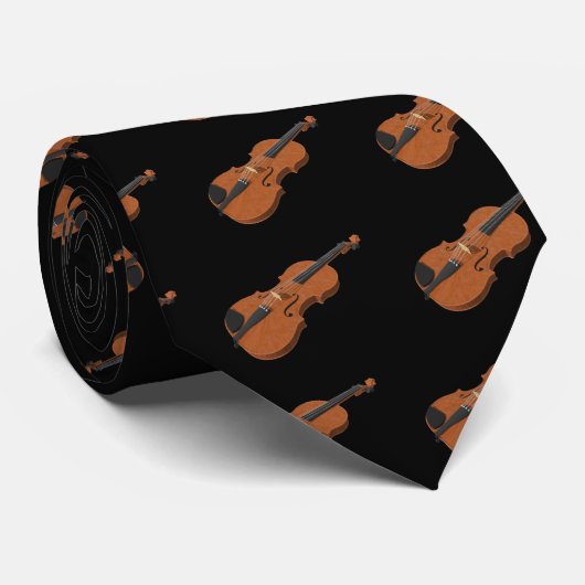 Violin: 3D-model: Aangepaste necktie Stropdas (Opgerold)