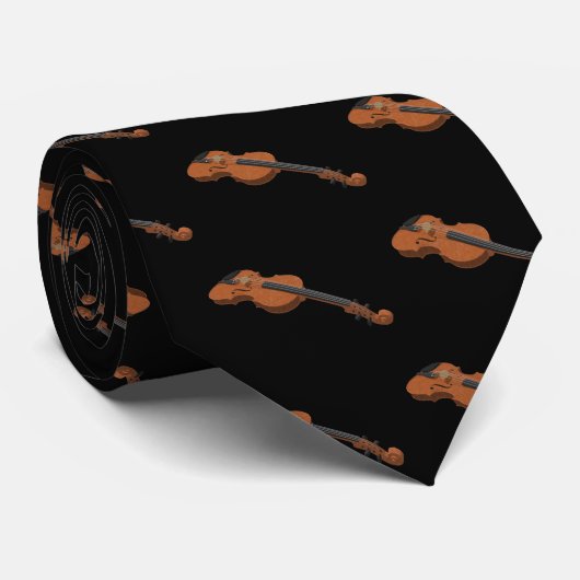 Violin: 3D-model: Aangepaste necktie Stropdas (Opgerold)