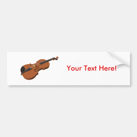 Violin: 3D-model: Bumpersticker (Voorkant)
