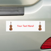 Violin: 3D-model: Bumpersticker (Op auto)