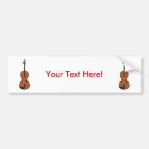 Violin: 3D-model: Bumpersticker