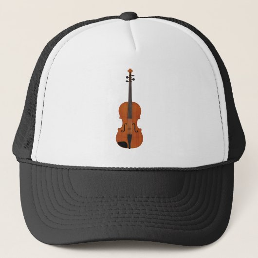 Violin 3D-model: Traditionele houtafwerking Trucker Pet (Voorkant)
