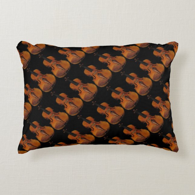 Violin Abstract Accent Pillow Kussen (Voorkant)