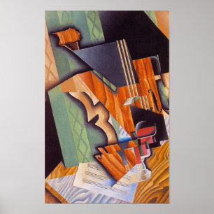 Violin and Glass, door Juan Gris Poster