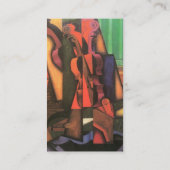Violin and Guitar door Juan Gris;  Cubisme Visitekaartje (Achterkant)