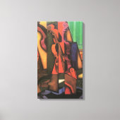 Violin and Guitar van Juan Gris,  Cubistische kuns Canvas Afdruk (Voorkant)