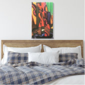 Violin and Guitar van Juan Gris,  Cubistische kuns Canvas Afdruk (Insitu (Slaapkamer))