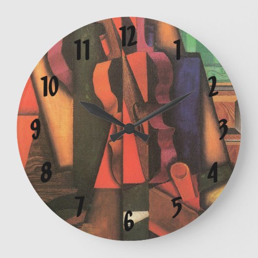 Violin and Guitar van Juan Gris,  Cubistische kuns Grote Klok (Voorkant)