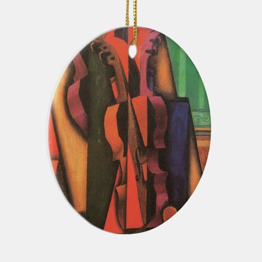 Violin and Guitar van Juan Gris,  Cubistische kuns Keramisch Ornament (Rechts)