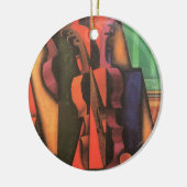 Violin and Guitar van Juan Gris,  Cubistische kuns Keramisch Ornament (Links)