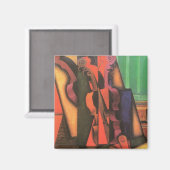 Violin and Guitar van Juan Gris,  Cubistische kuns Magneet (Voorkant / Achterkant)