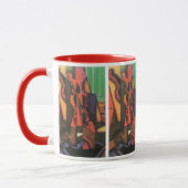 Violin and Guitar van Juan Gris,  Cubistische kuns Mok (Links)