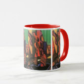 Violin and Guitar van Juan Gris,  Cubistische kuns Mok (Voorkant rechts)