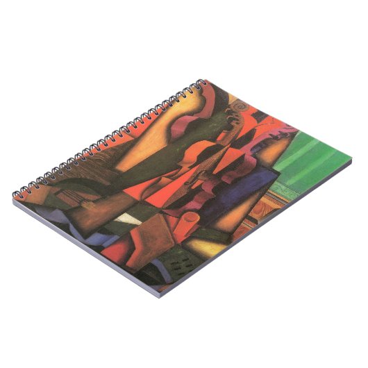 Violin and Guitar van Juan Gris, Cubistische kuns Notitieboek (Linkerzijde)