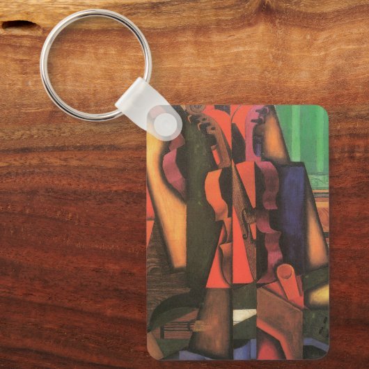Violin and Guitar van Juan Gris,  Cubistische kuns Sleutelhanger (Voorkant)