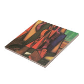 Violin and Guitar van Juan Gris, Cubistische kuns Tegeltje (Zijkant)