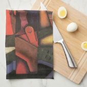 Violin and Guitar van Juan Gris,  Cubistische kuns Theedoek (Quarter Fold)