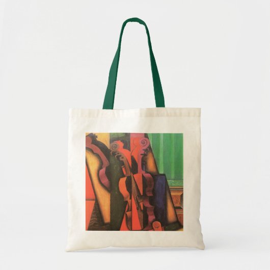 Violin and Guitar van Juan Gris,  Cubistische kuns Tote Bag (Voorkant)