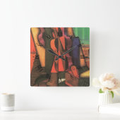 Violin and Guitar van Juan Gris,  Cubistische kuns Vierkante Klok (Huis)