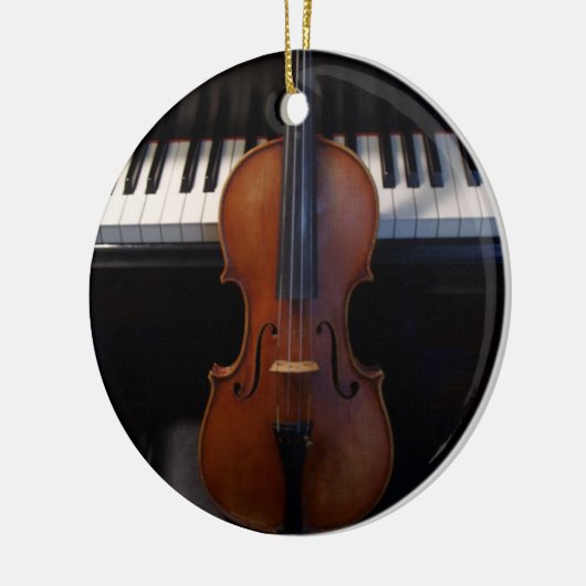 Violin and Keyboard Holiday Ornament (Links)