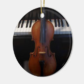 Violin and Keyboard Holiday Ornament (Links)