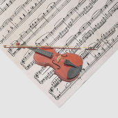 Violin and Rozen  vel muziekpapier Tissuepapier (Detail)