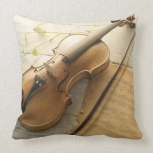 Violin and Sheet Music Kussen