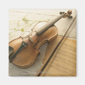 Violin and Sheet Music Magneet (Voorkant)