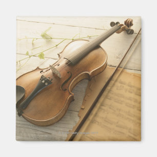 Violin and Sheet Music Magneet