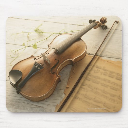 Violin and Sheet Music Muismat (Voorkant)