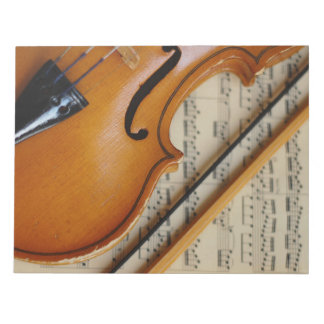 Violin and Sheet Music Notitieblok