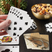 Violin and Sheet Music Pokerkaarten (Insitu)