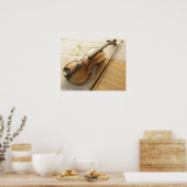 Violin and Sheet Music Poster (Keuken)