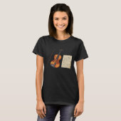 Violin and Sheet Music Violins T-shirt (Voorkant volledig)