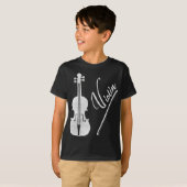  Violin Artwork Musician Birthday Gift T-shirt (Voorkant volledig)
