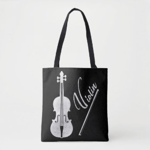  Violin Artwork Musician Birthday Gift Tote Bag