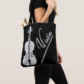  Violin Artwork Musician Birthday Gift Tote Bag (Dichtbij)