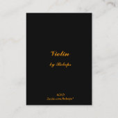 Violin ATC Visitekaartje (Achterkant)