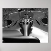 Violin B&W Poster (Voorkant)