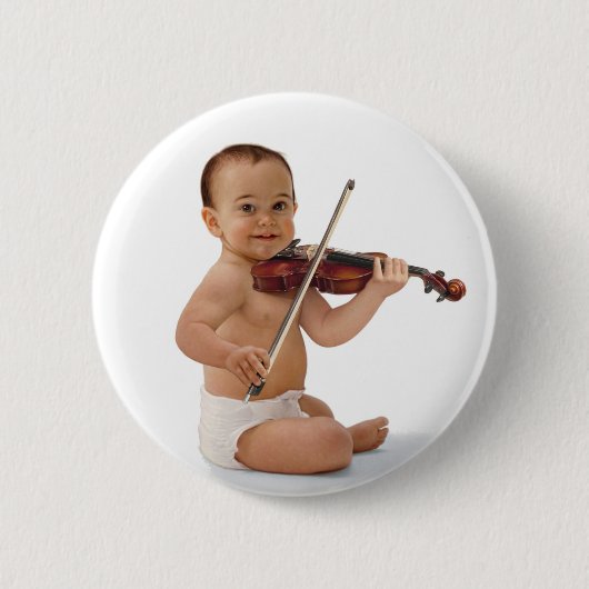 Violin Baby Ronde Button 5,7 Cm (Voorkant)