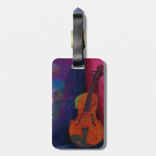 Violin Bagagelabel (Achterkant verticaal)
