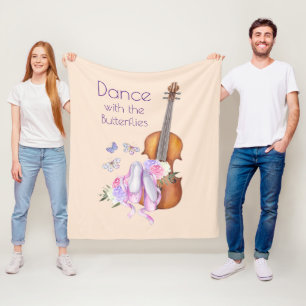 Violin & ballet laat Inspirerend dans zien Fleece Deken