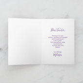 Violin & Ballet Shoes Teacher Appreciation Bedankkaart (Binnen)