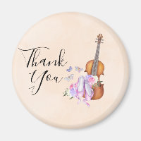 Violin, balletschoenen, bloemen en vlinders