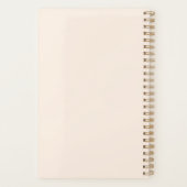 Violin, balletschoenen, bloemen en vlinders planner (Achterkant)