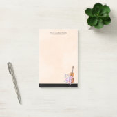 Violin, balletschoenen, bloemen en vlinders post-it® notes (Kantoor)